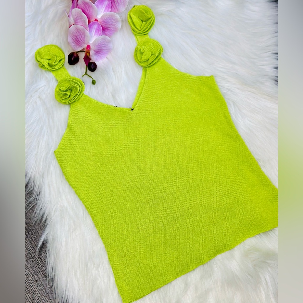 Green tank top